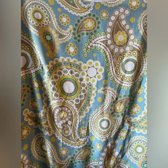 GIORGIO’S PALM BEACH Silk Paisley Long-sleeve Mini Print Dress M - Picture 3 of 8